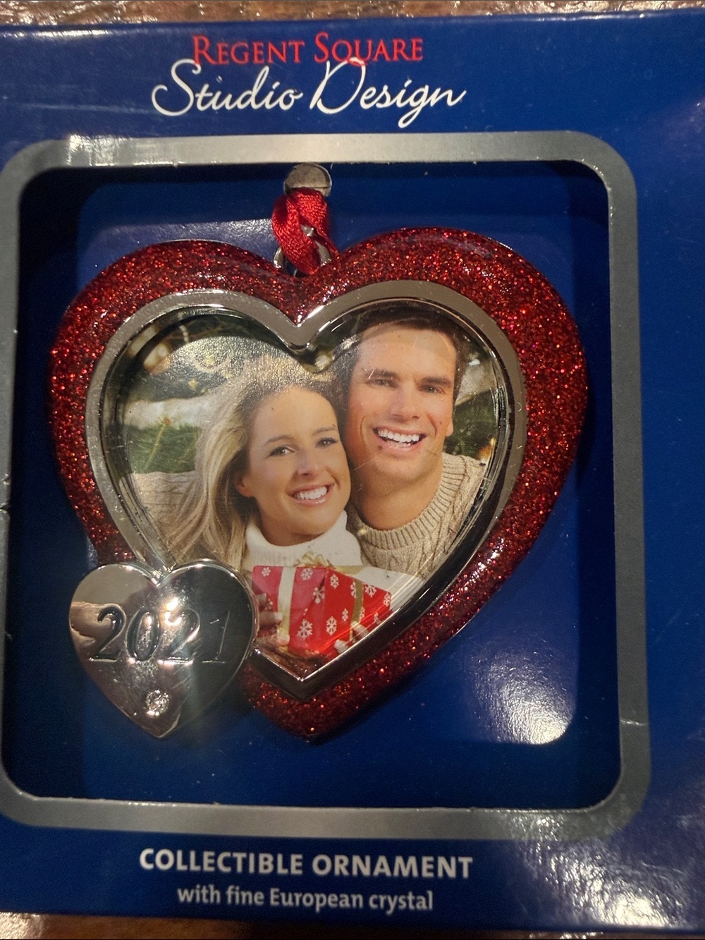 Regent square studio Design heart shape 2021 collectible ornament.